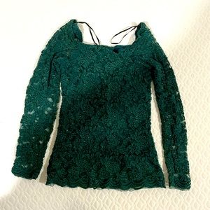 Floral printed square neck puff sleeve regular top